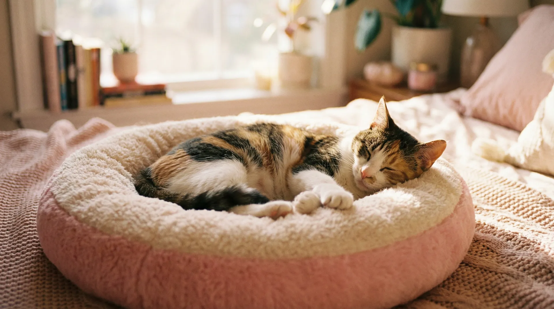 三花猫安静入睡 - 忘忧草影视